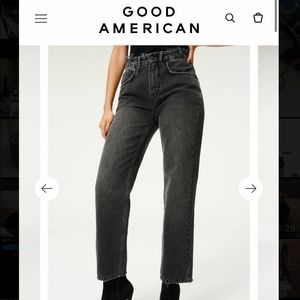NWT Woman’s Good American “GoodHeritage” straight leg denim jeans, Size 8/29